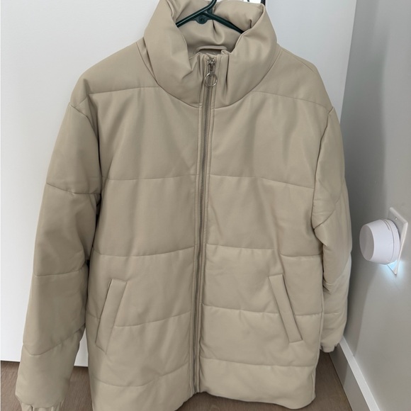 Beige Puffer Jacket - Urban Code - Picture 1 of 3